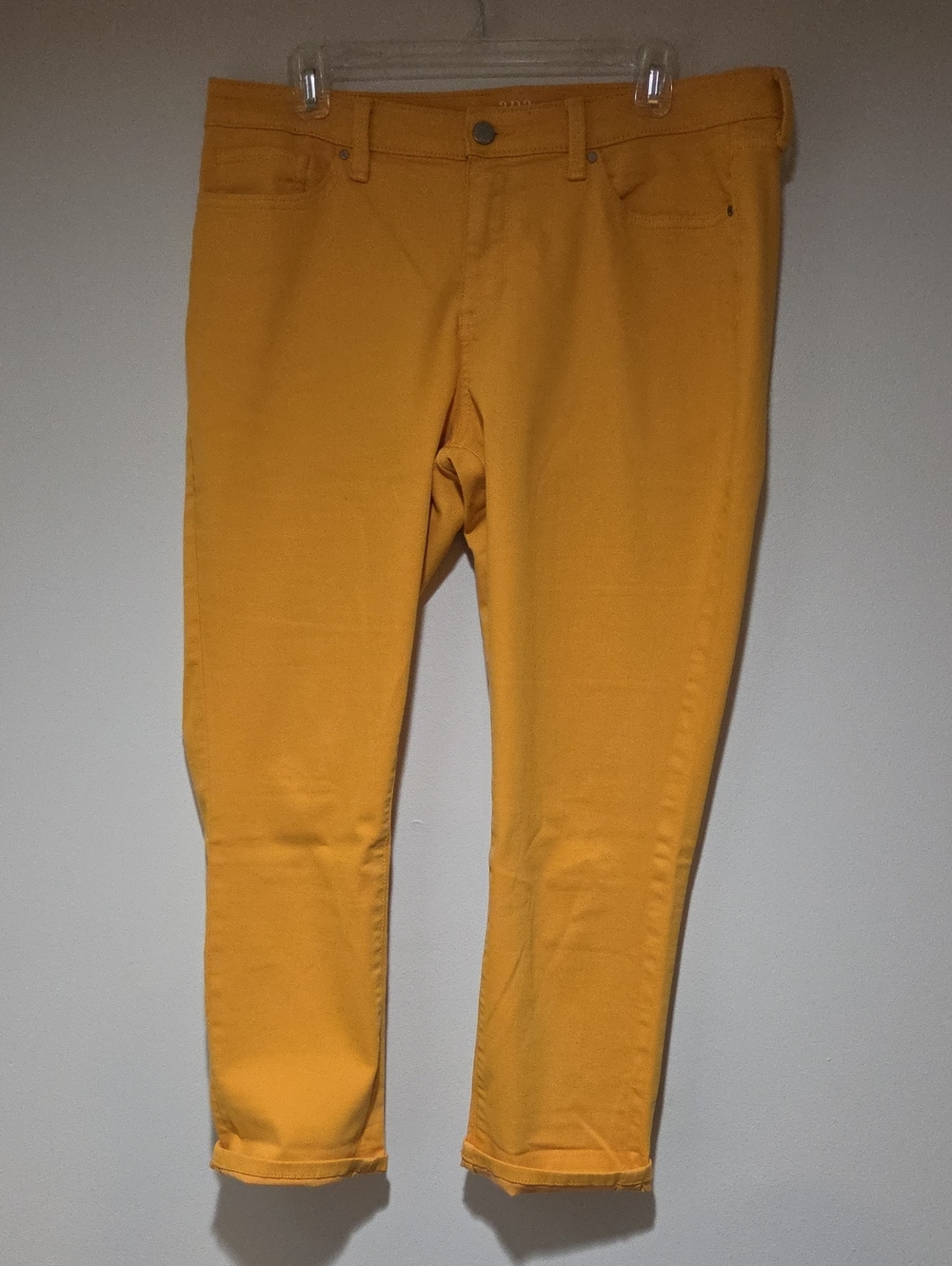 a.n.a Women's Mustard Yellow Ankle Jeans Size 14